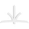 Ekena Millwork Davenport Architectural Grade PVC Gable Bracket, 96"W x 60"H x 6"D x 6"F, 15/12 Pitch GBP096X60X0606DAV00 - alternate 5